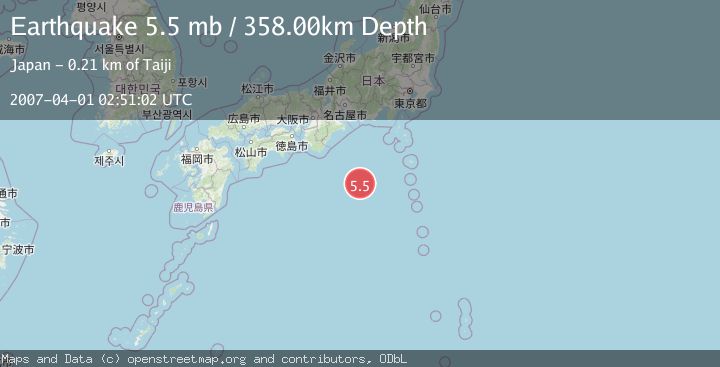 Map of IZU ISLANDS, JAPAN REGION