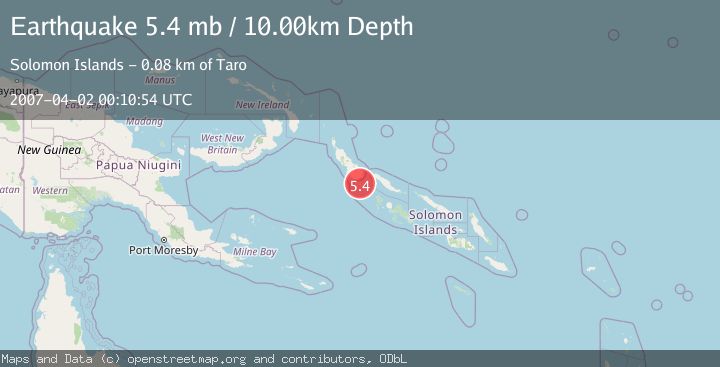 Map of SOLOMON ISLANDS