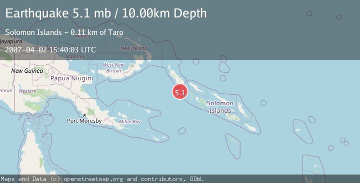 Map of SOLOMON ISLANDS