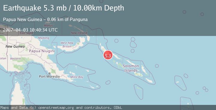Map of BOUGAINVILLE REGION, P.N.G.