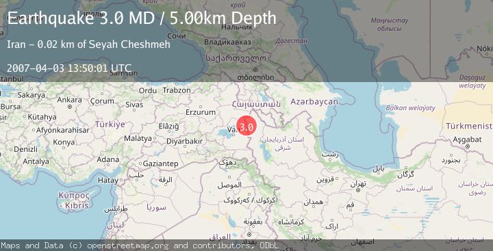 Map of TURKEY-IRAN BORDER REGION