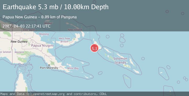 Map of BOUGAINVILLE REGION, P.N.G.