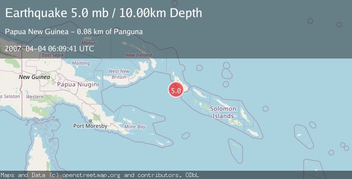 Map of BOUGAINVILLE REGION, P.N.G.