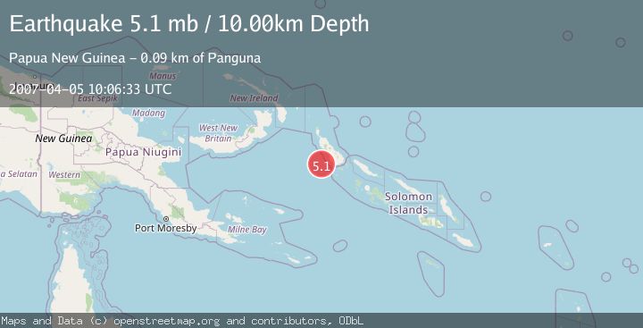 Map of BOUGAINVILLE REGION, P.N.G.