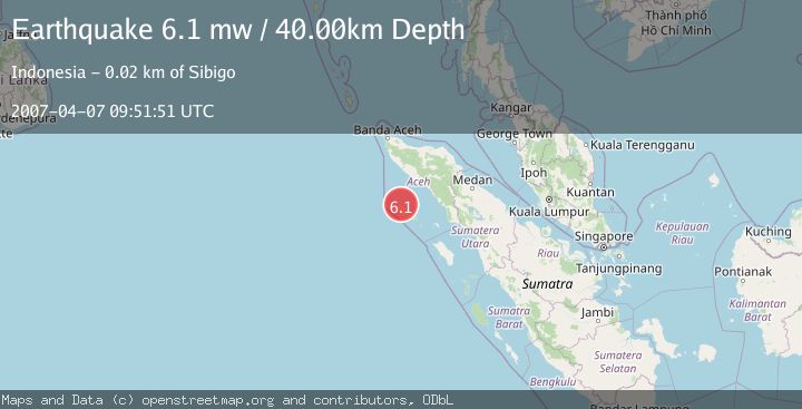 Map of SIMEULUE, INDONESIA