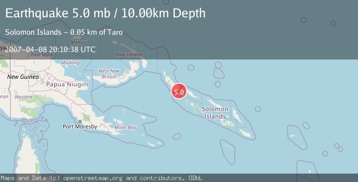 Map of BOUGAINVILLE REGION, P.N.G.
