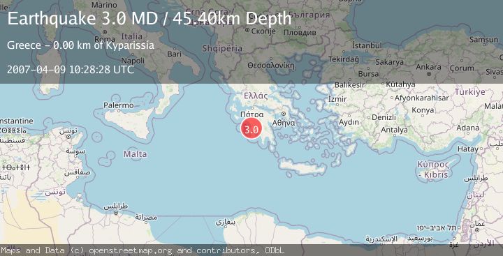 Map of SOUTHERN GREECE