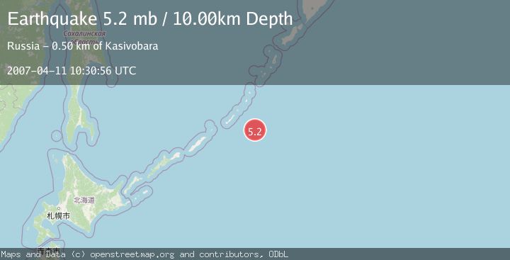 Map of KURIL ISLANDS