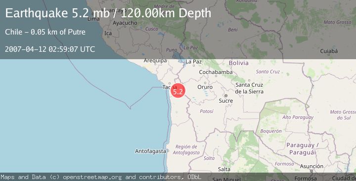 Map of TARAPACA, CHILE