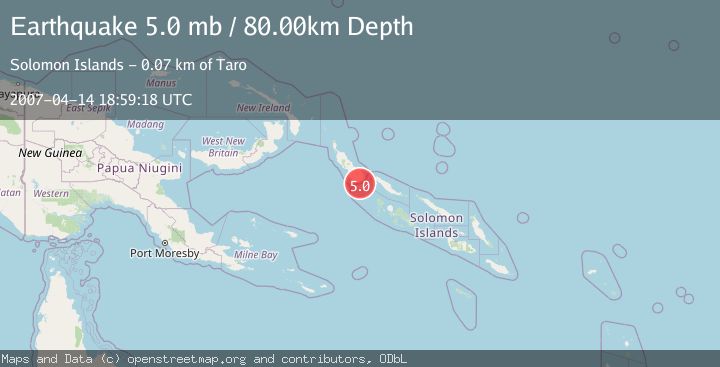 Map of BOUGAINVILLE REGION, P.N.G.