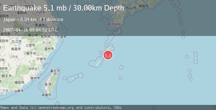 Map of RYUKYU ISLANDS, JAPAN