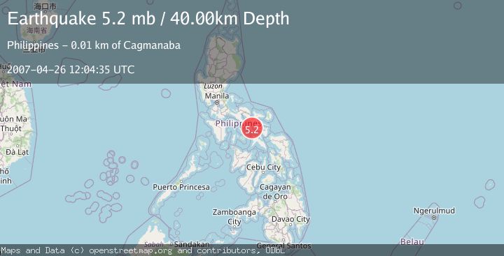Map of LUZON, PHILIPPINES