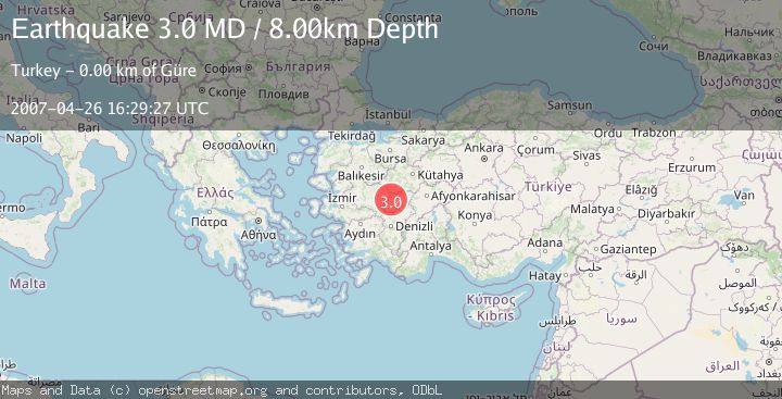 Map of WESTERN TURKEY