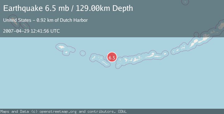 Map of ANDREANOF ISLANDS, ALEUTIAN IS.