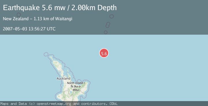 Map of SOUTH OF KERMADEC ISLANDS