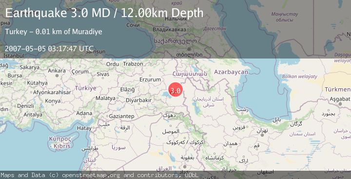 Map of EASTERN TURKEY