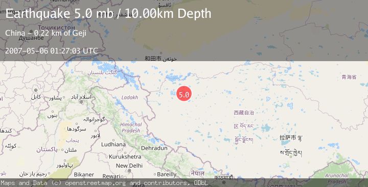 Map of WESTERN XIZANG
