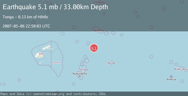 Map of SAMOA ISLANDS REGION