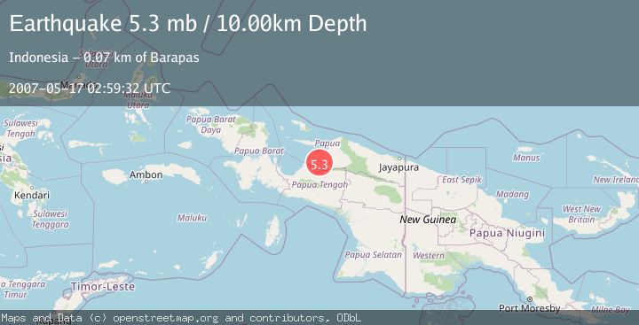 Map of NEAR N COAST OF PAPUA, INDONESIA
