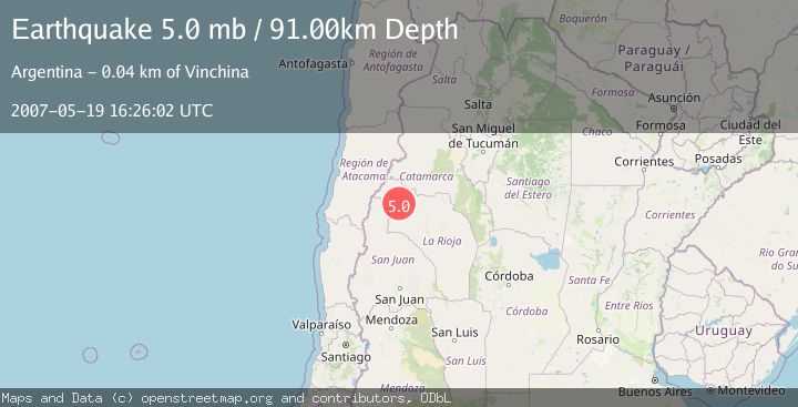 Map of LA RIOJA, ARGENTINA