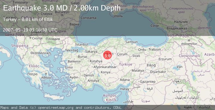 Map of CENTRAL TURKEY