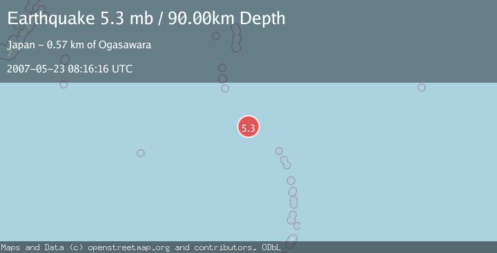 Map of VOLCANO ISLANDS, JAPAN REGION