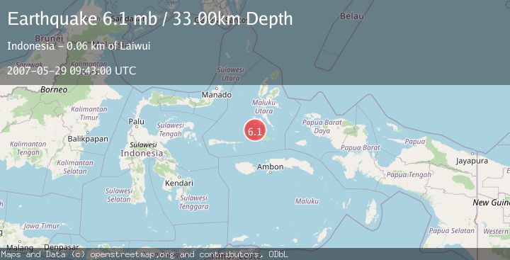 Map of KEPULAUAN OBI, INDONESIA