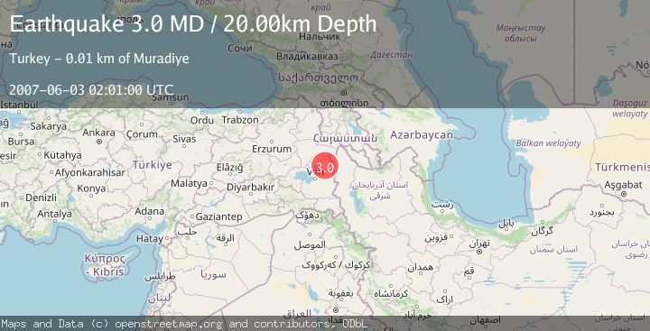 Map of EASTERN TURKEY
