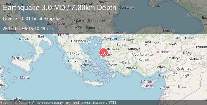 Map of NEAR THE COAST OF WESTERN TURKEY
