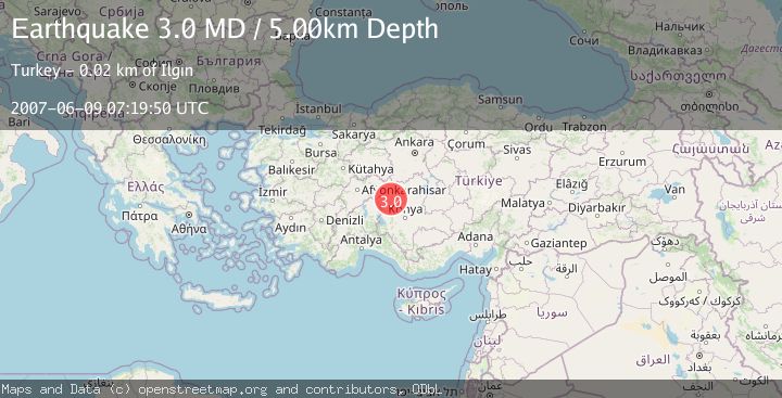 Map of WESTERN TURKEY