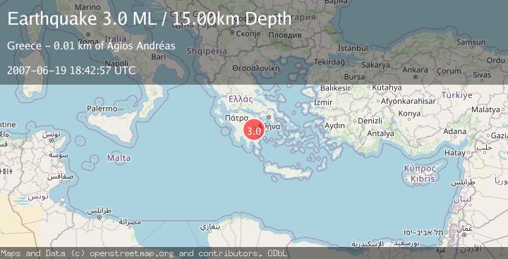 Map of SOUTHERN GREECE