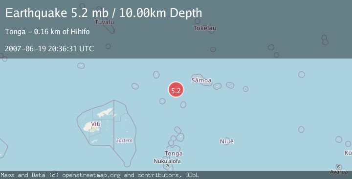 Map of SAMOA ISLANDS REGION
