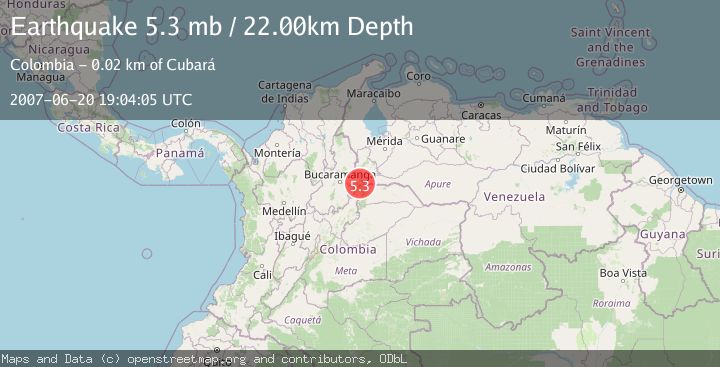Map of NORTHERN COLOMBIA