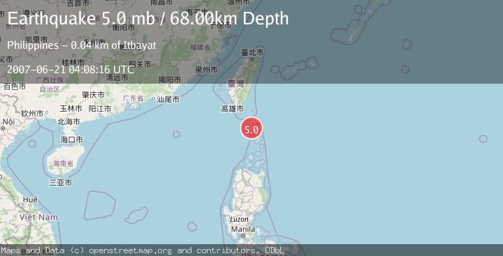 Map of TAIWAN REGION
