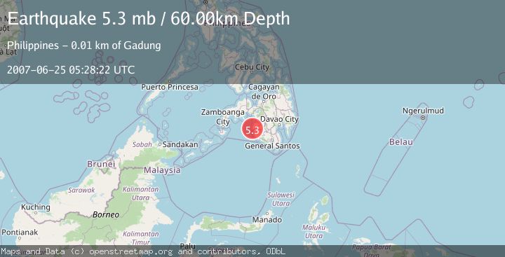Map of MORO GULF, MINDANAO, PHILIPPINES