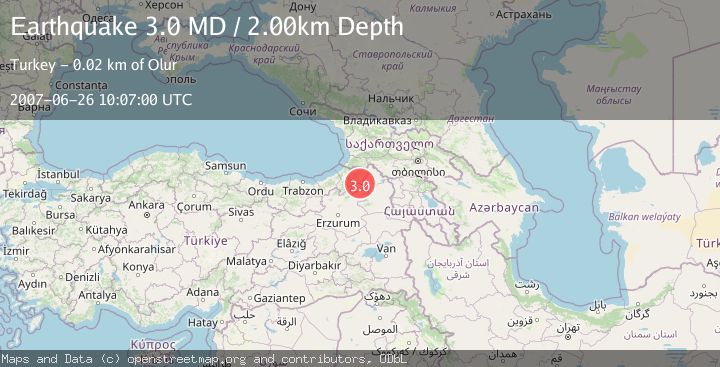 Map of EASTERN TURKEY
