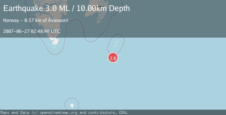 Map of SVALBARD REGION