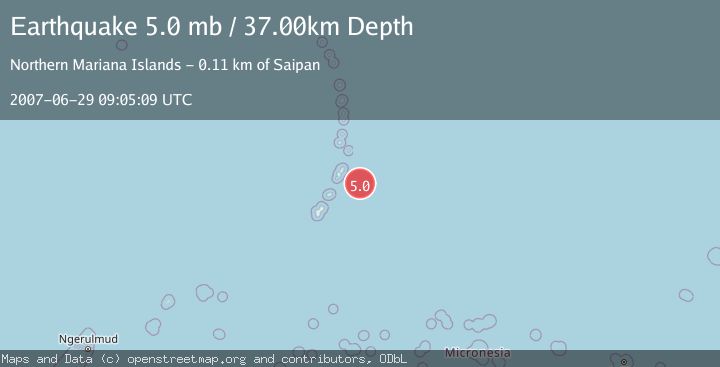 Map of ROTA REGION, N. MARIANA ISLANDS