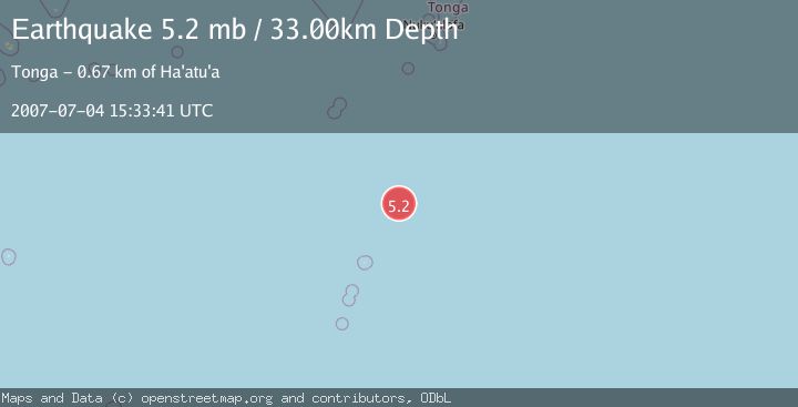Map of KERMADEC ISLANDS REGION