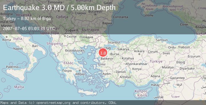 Map of WESTERN TURKEY