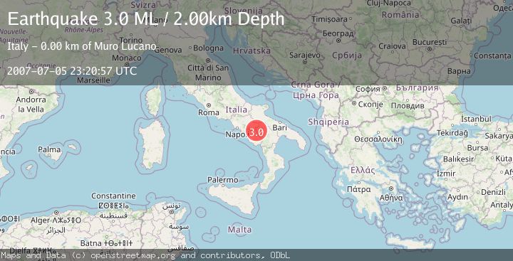 Map of SOUTHERN ITALY