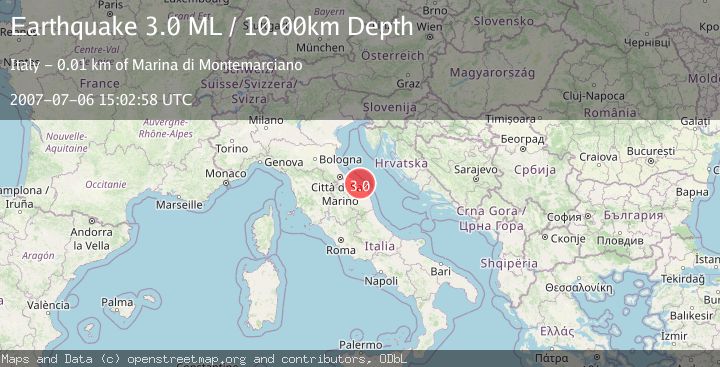 Map of CENTRAL ITALY