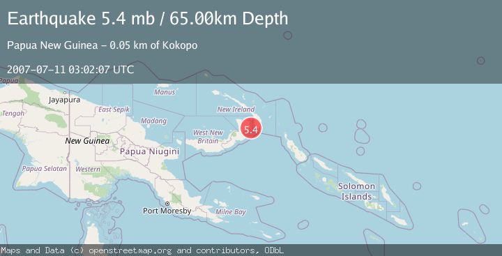 Map of NEW BRITAIN REGION, P.N.G.