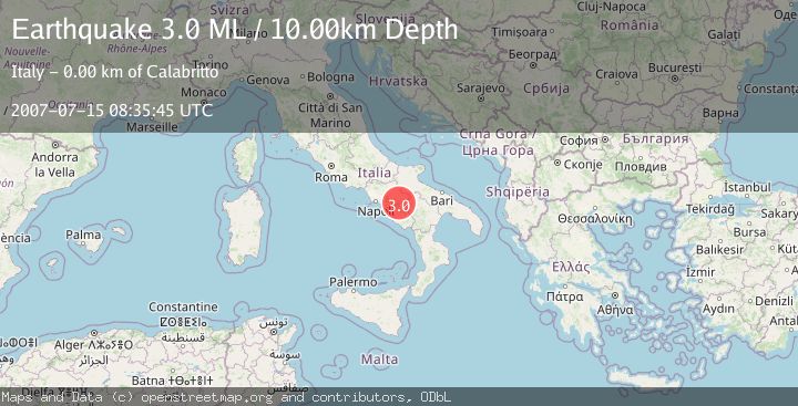 Map of SOUTHERN ITALY