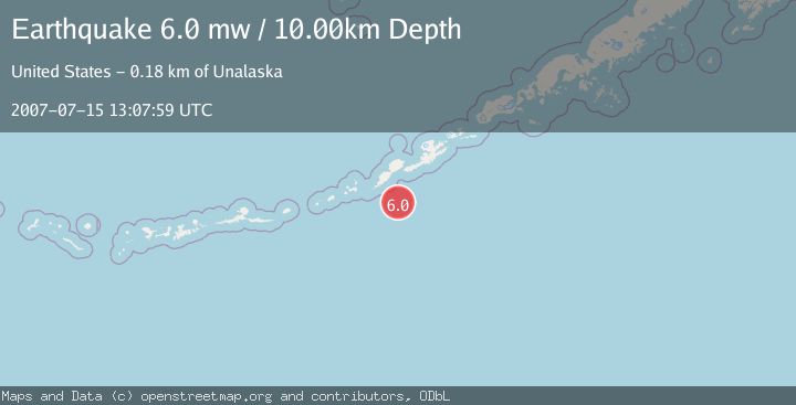 Map of FOX ISLANDS, ALEUTIAN ISLANDS
