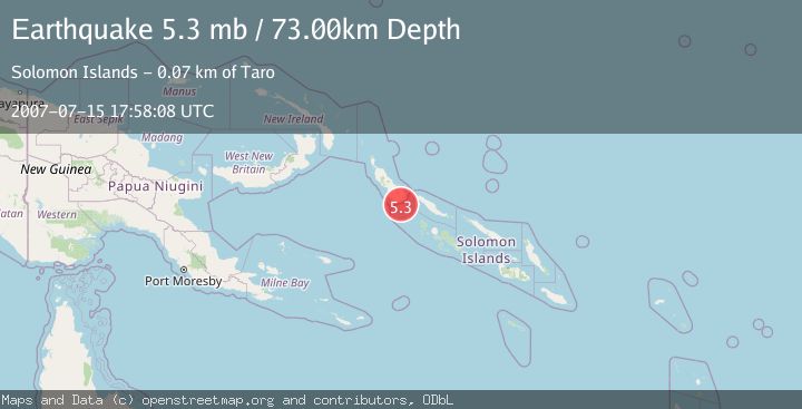 Map of BOUGAINVILLE REGION, P.N.G.