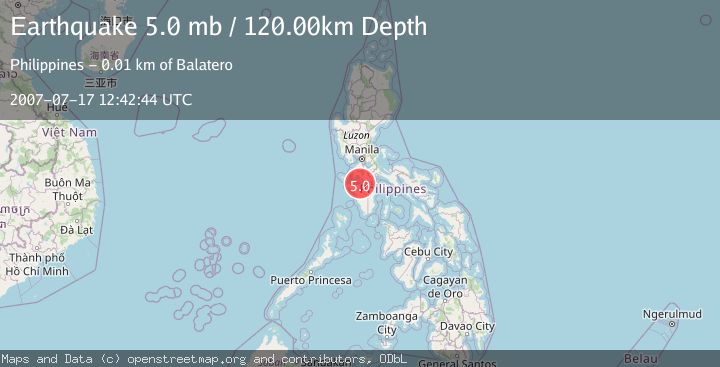 Map of MINDORO, PHILIPPINES