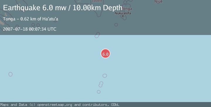 Map of SOUTH OF FIJI ISLANDS