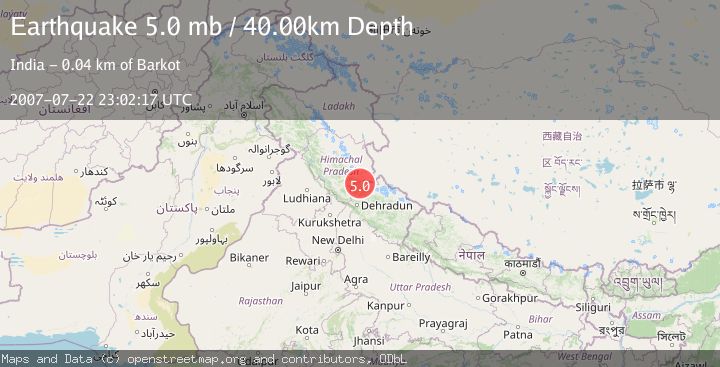 Map of WESTERN XIZANG-INDIA BORDER REG.