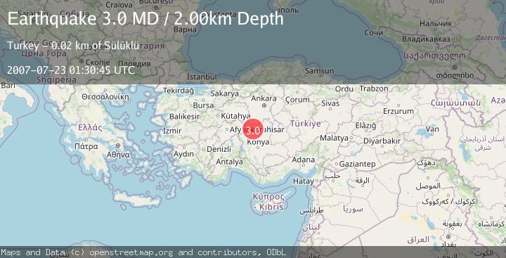 Map of CENTRAL TURKEY